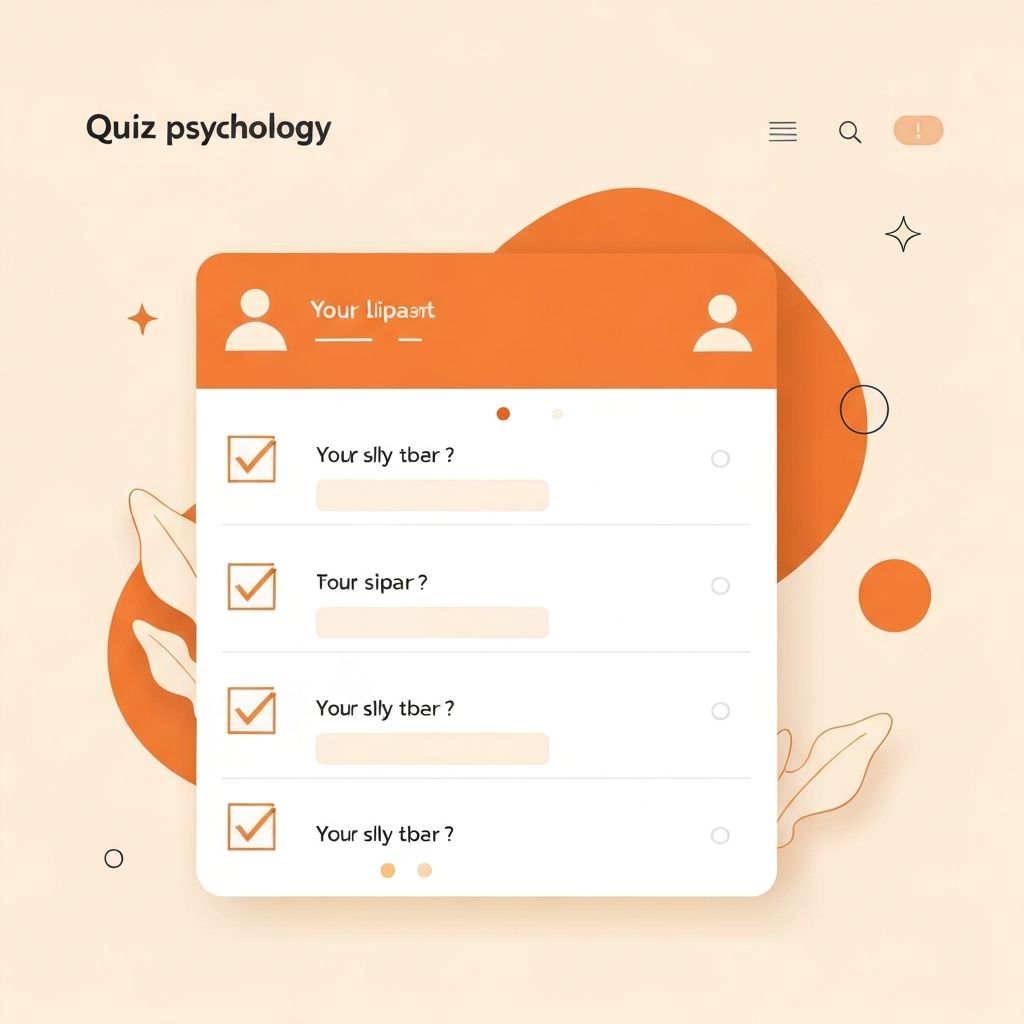 Free online cliche personality quiz interface showing questions and options